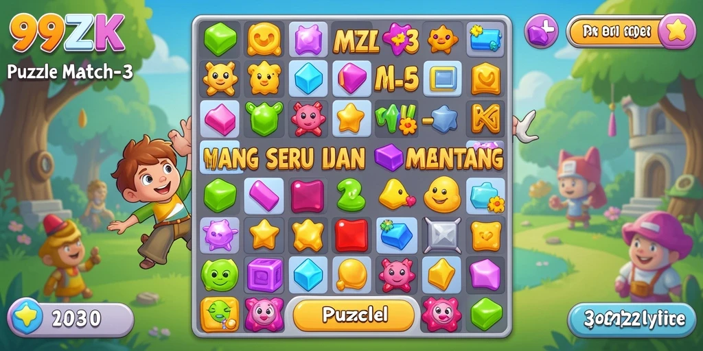 Tampilan antarmuka permainan 99ZK yang penuh warna.