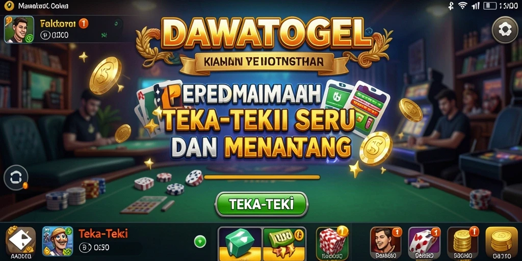 Antarmuka menarik dengan berbagai tantangan teka-teki yang seru.