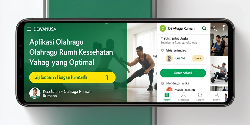 Antarmuka DEWANUSA yang intuitif dan mudah digunakan untuk program Olahraga Rumah.