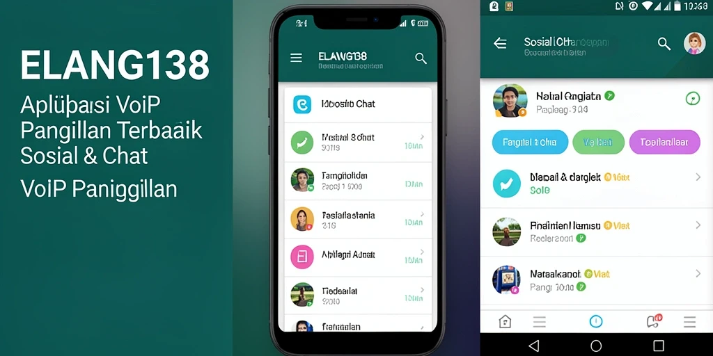 Antarmuka <strong>ELANG138</strong> yang intuitif untuk VoIP Panggilan.