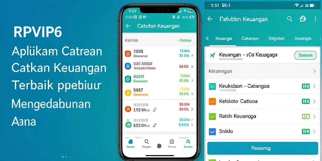 Tampilan antarmuka RPVIP6 yang sederhana dan fungsional untuk catatan keuangan.