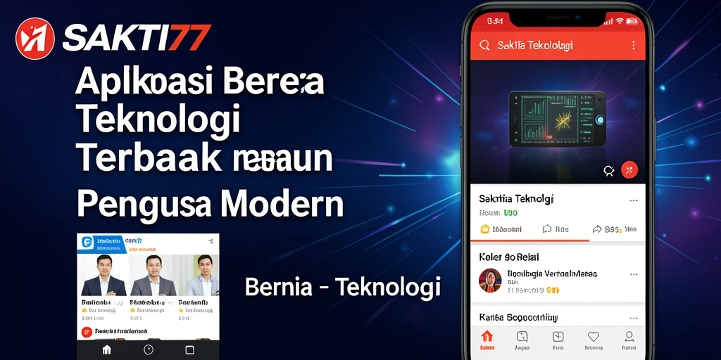Tampilan antarmuka aplikasi SAKTI77 yang modern dan fungsional.