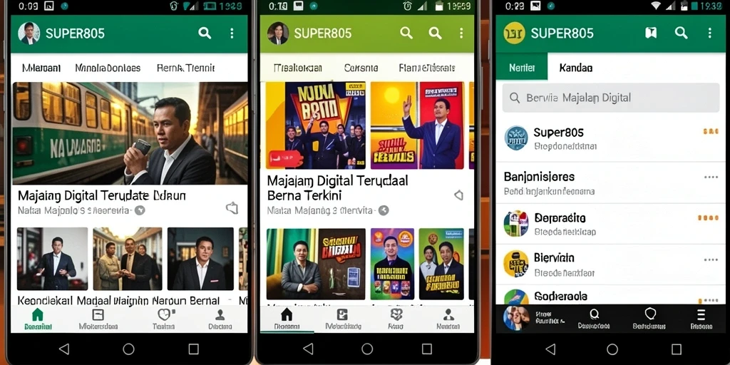 Screenshot antarmuka SUPER805 yang menarik dan fungsional.