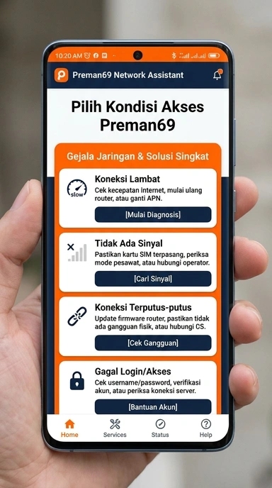 Tampilan link alternatif preman69