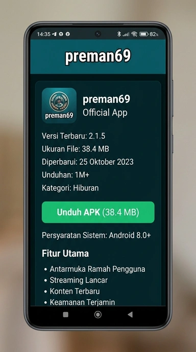 Tampilan halaman APK preman69