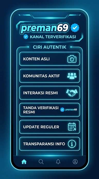 Tampilan kanal resmi preman69